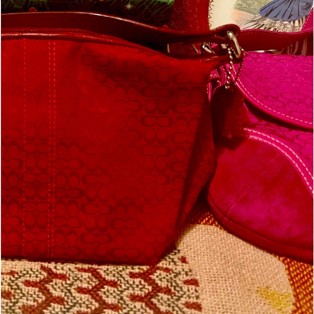 ❤️ Coach Signature Purse - Red ❤️ Medium shoulder Bag